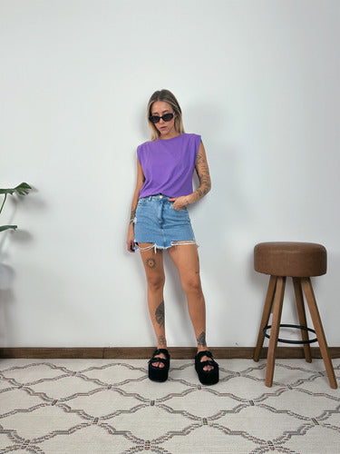 Camiseta Aveloz Feminina Muscle Tee Roxo
