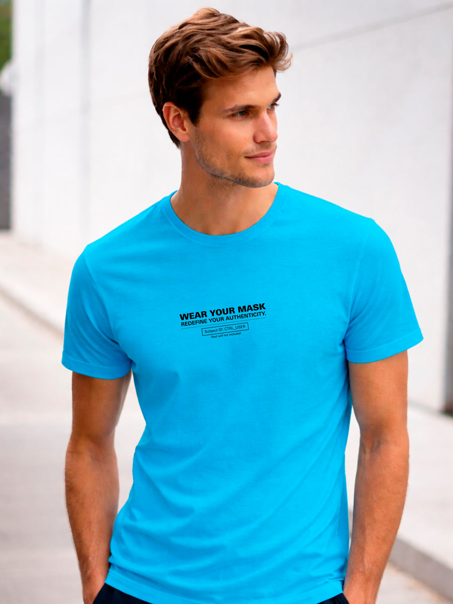 Camiseta Aveloz Masculino Authenticity Confortável 100% Algodão Azul