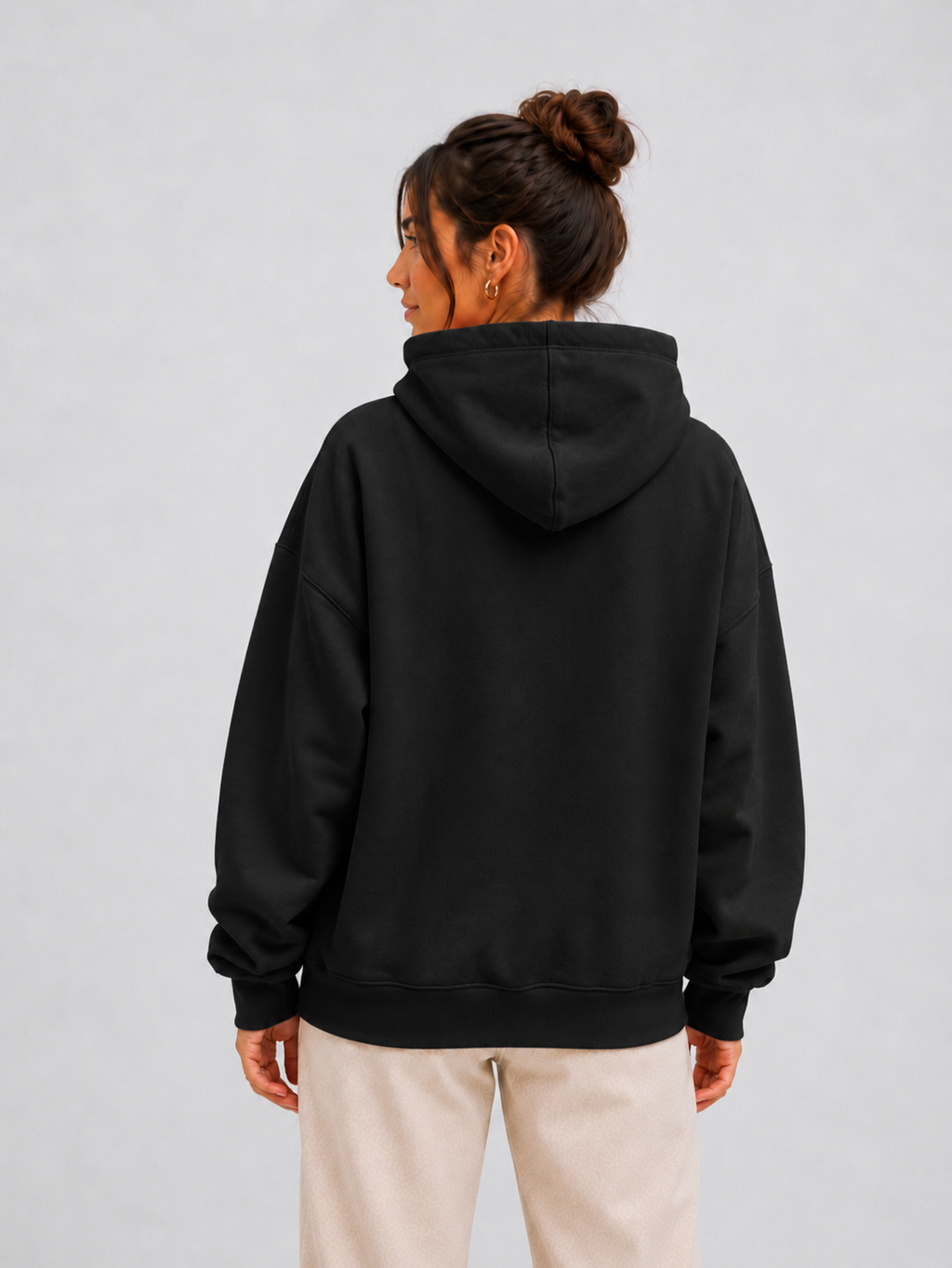 Moletom Feminino Aveloz Canguru Básico Preto