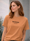 Camiseta Aveloz Feminina Authenticity Confortável 100% Algodão Bege