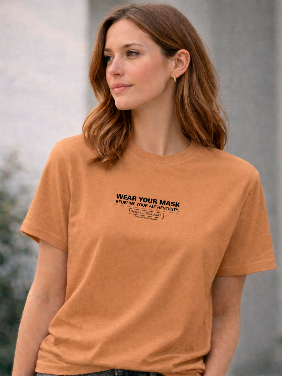 Camiseta Aveloz Feminina Authenticity Confortável 100% Algodão Bege