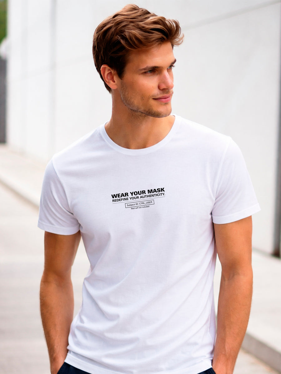 Camiseta Aveloz Masculino Authenticity Confortável 100% Algodão Branco