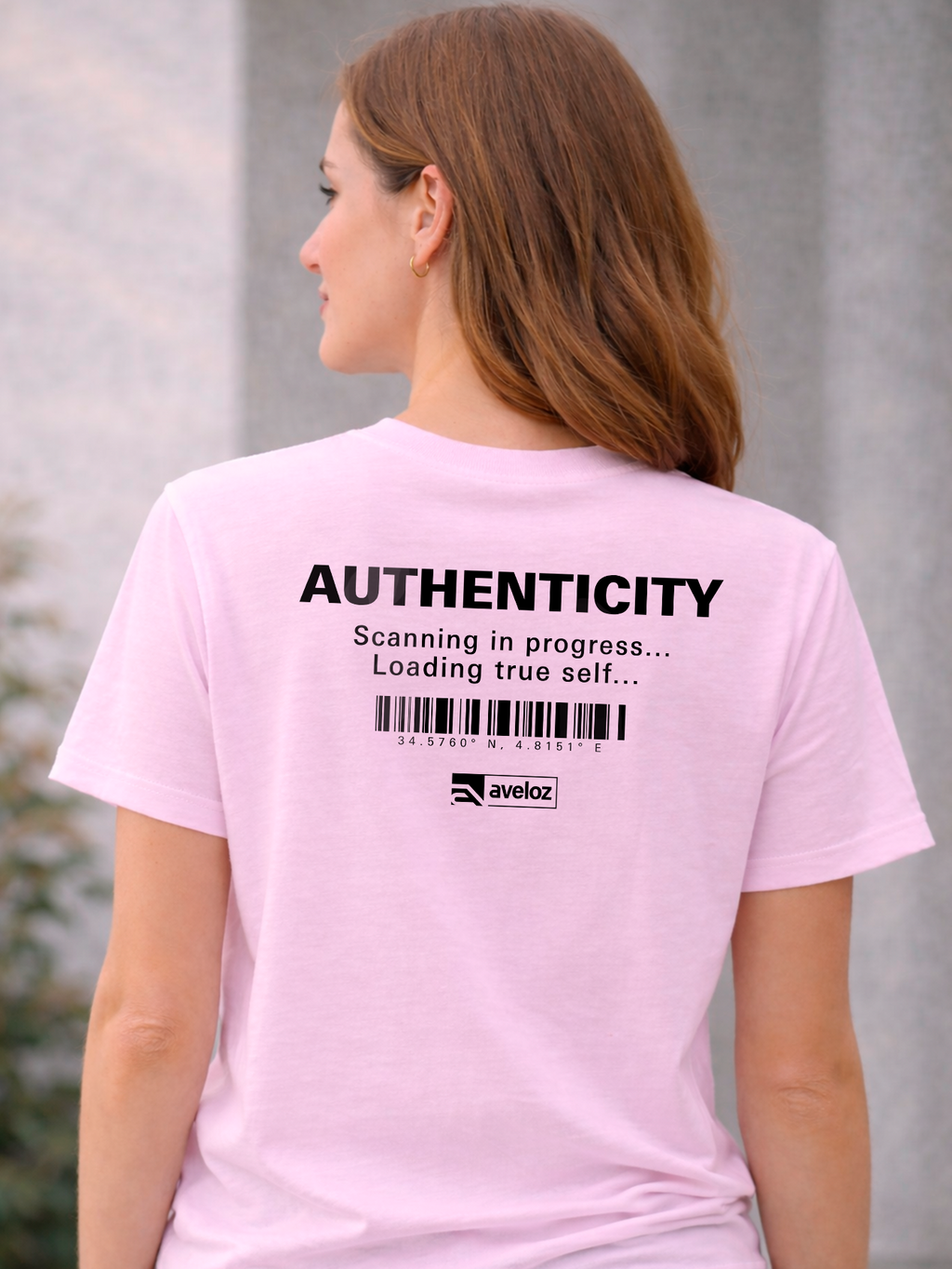 Camiseta Aveloz Feminina Authenticity Confortável 100% Algodão Rosa