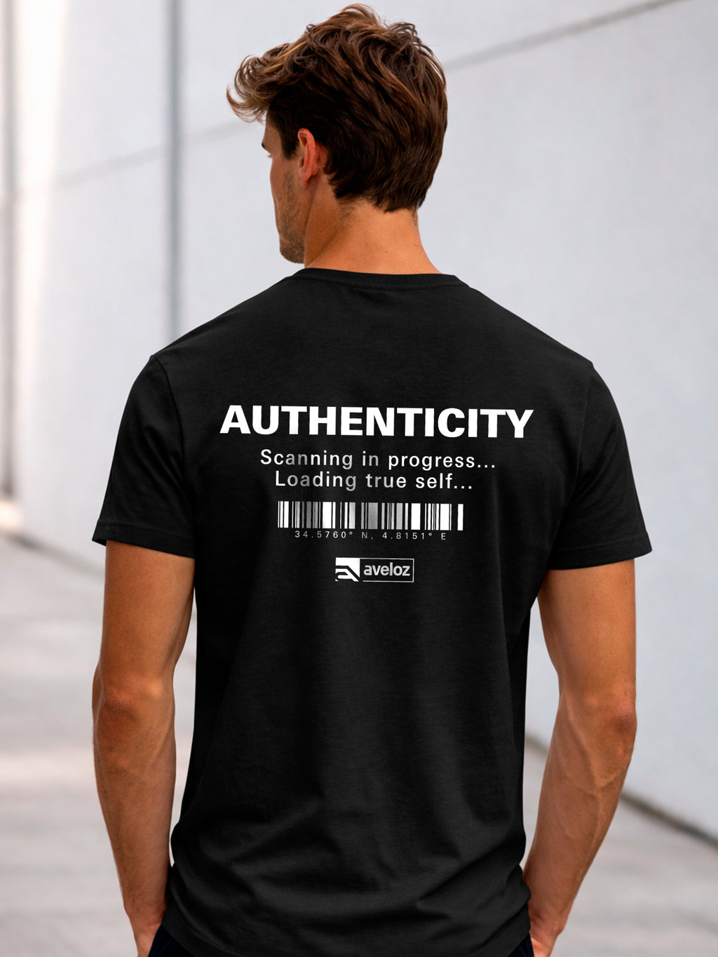 Camiseta Aveloz Masculino Authenticity Confortável 100% Algodão Preto