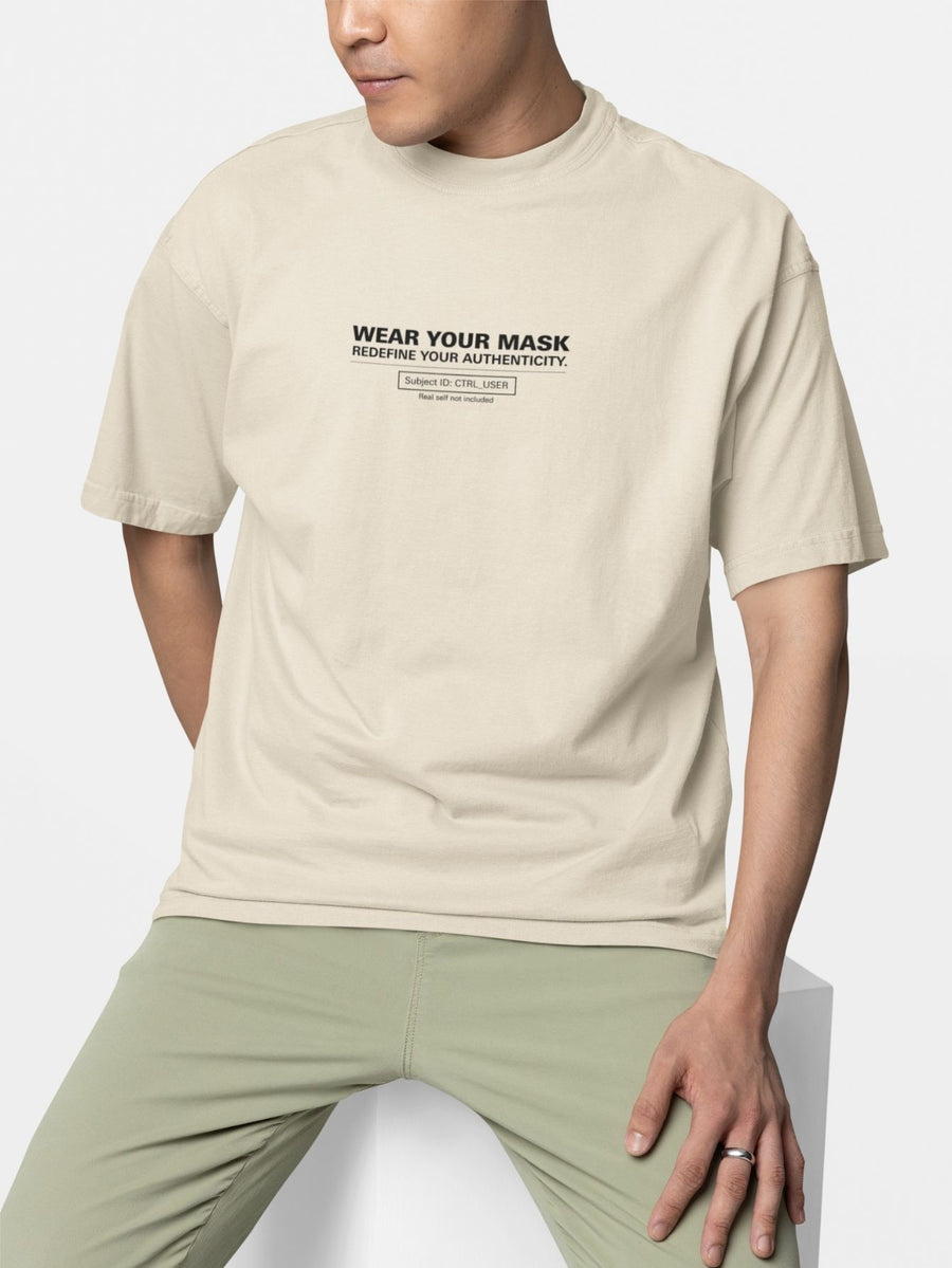 Camiseta Oversized Masculino Estampada Authenticity Streetwear Premium Off white