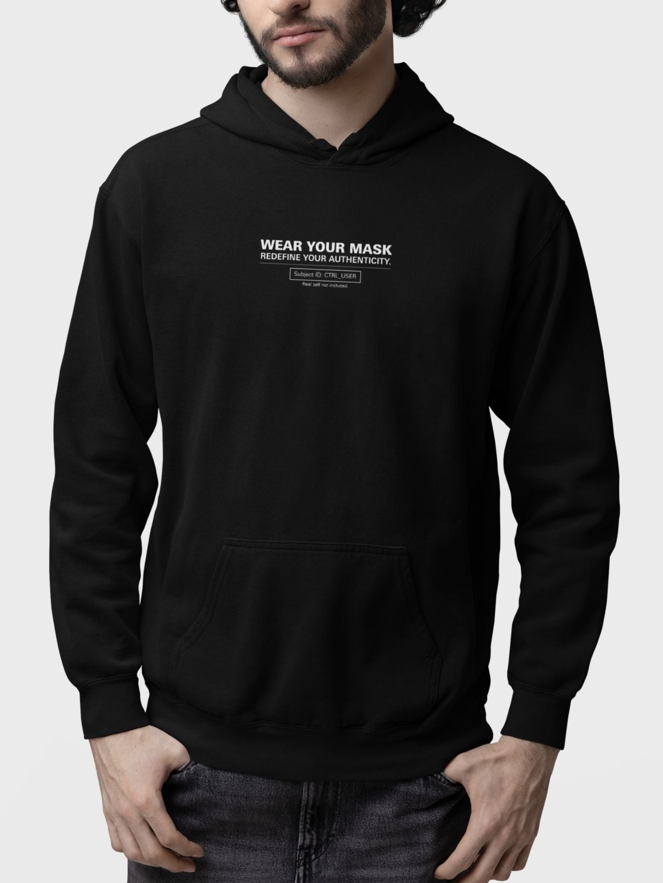 Moletom Canguru Masculino Estampa Authenticity Malha Premium Preto