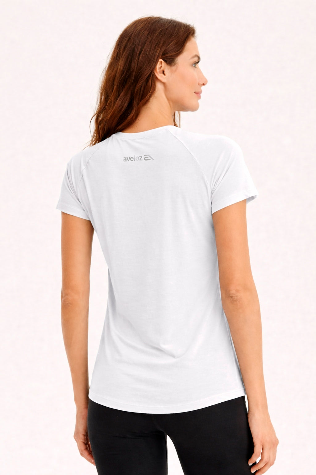 Camiseta Feminina Raglan Dry Estampa Aveloz Proteção Solar Corrida Branco