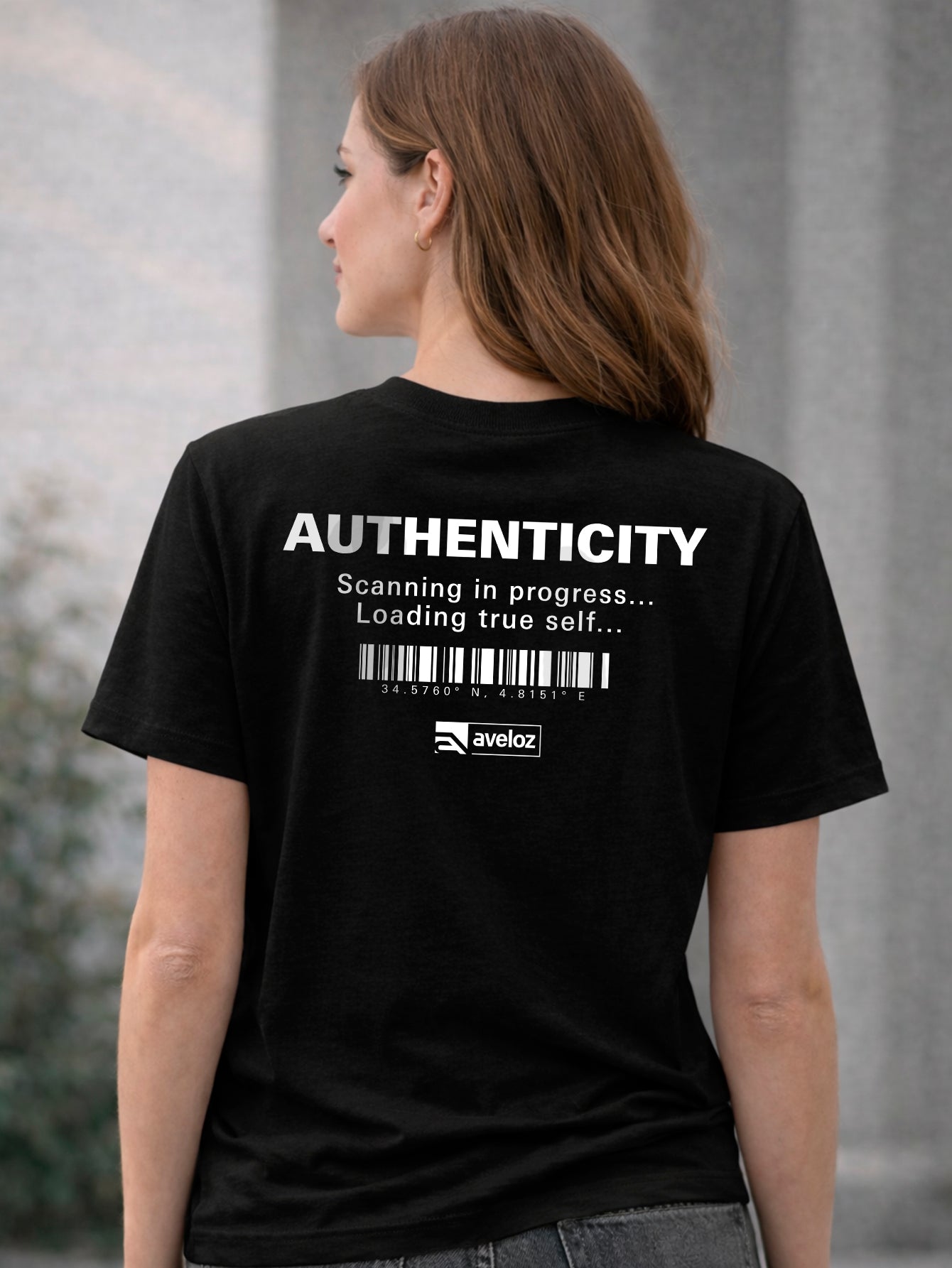 Camiseta Aveloz Feminina Authenticity Confortável 100% Algodão Preto