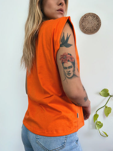 Camiseta Aveloz Feminina Muscle Tee Laranja