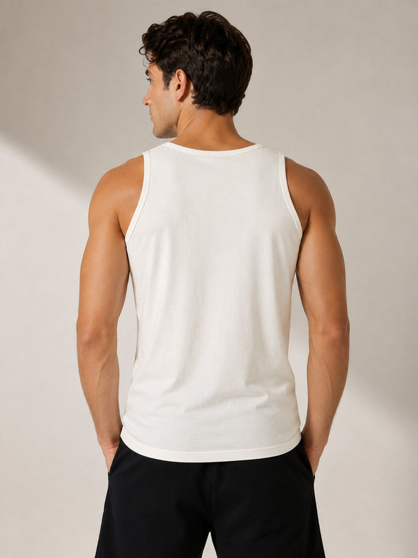 Camiseta Aveloz Regata Masculina Off White