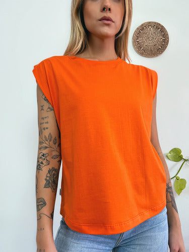 Camiseta Aveloz Feminina Muscle Tee Laranja