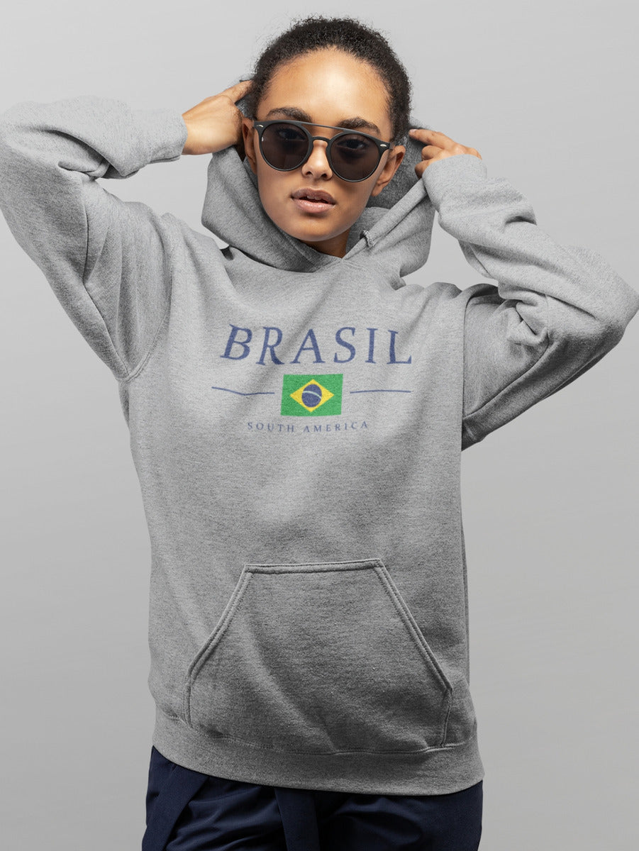 Moletom Canguru Estampado Brasil South América Copa