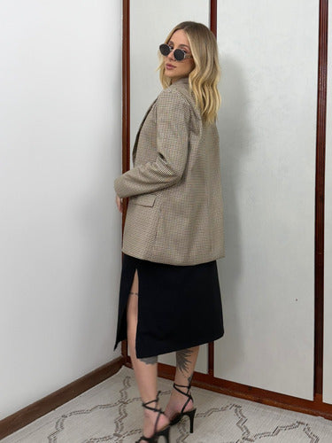 Vestido Mid Camiseta Com Fenda Aveloz Preto