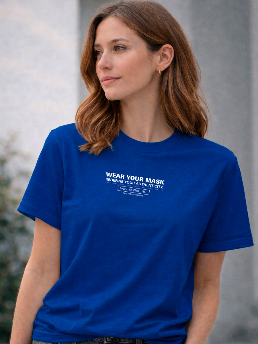 Camiseta Aveloz Feminina Authenticity Confortável 100% Algodão Azul marinho