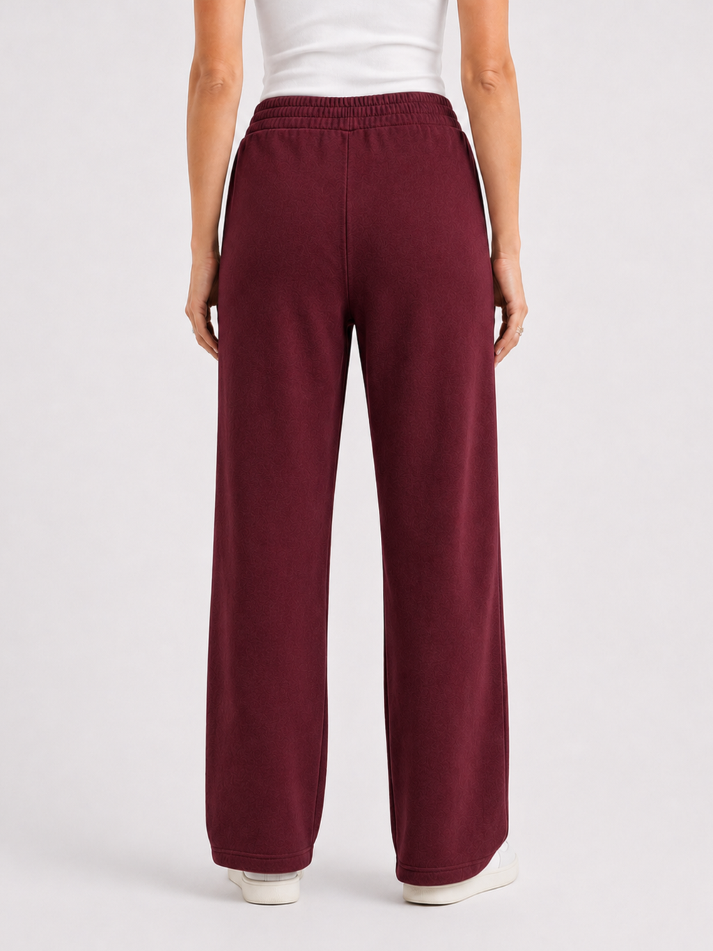 Calça Moletom Feminina Flow Aveloz Bordô