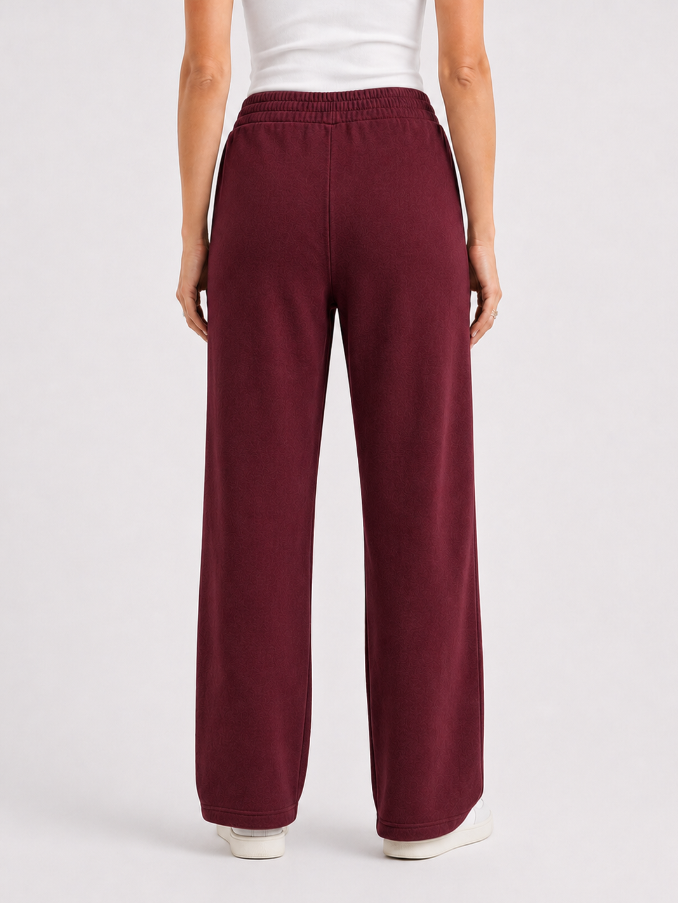 Calça Moletom Feminina Flow Aveloz Bordô