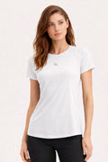 Camiseta Feminina Raglan Dry Estampa Aveloz Proteção Solar Corrida Branco