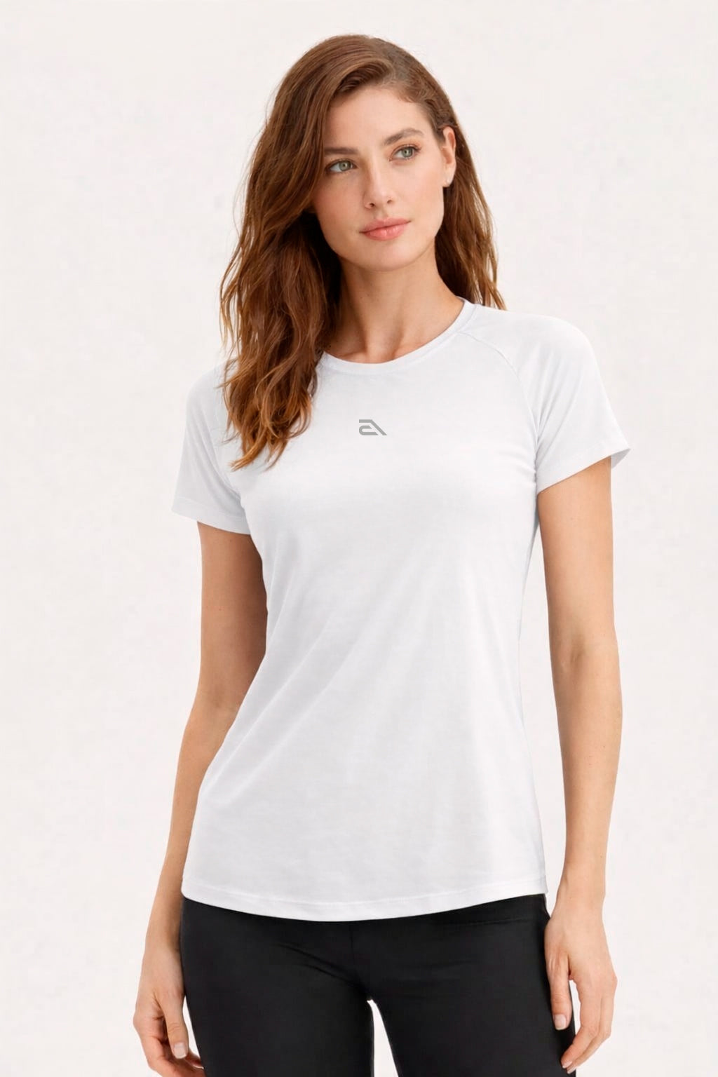 Camiseta Feminina Raglan Dry Estampa Aveloz Proteção Solar Corrida Branco