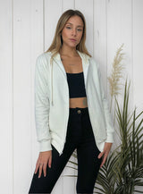 Jaqueta Moletom Aveloz Easy Feminina- Off White