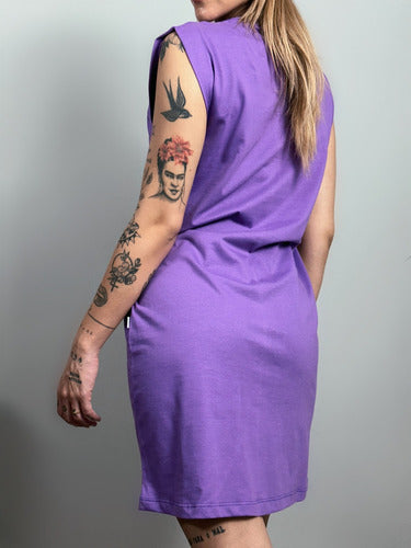 Vestido Aveloz Camisetão Muscle Tee Regata Roxa