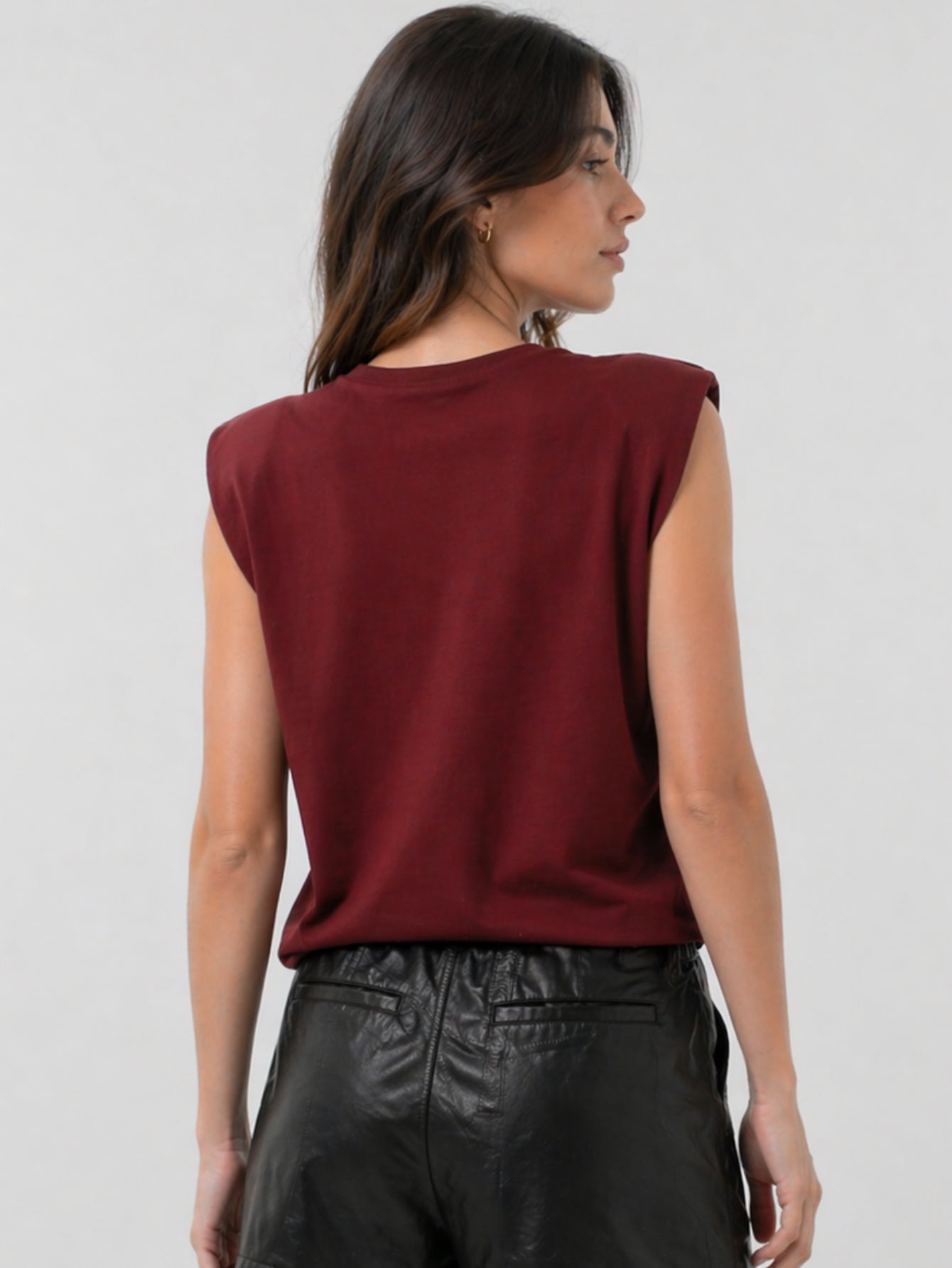 Camiseta Aveloz Feminina Muscle Tee Bordô