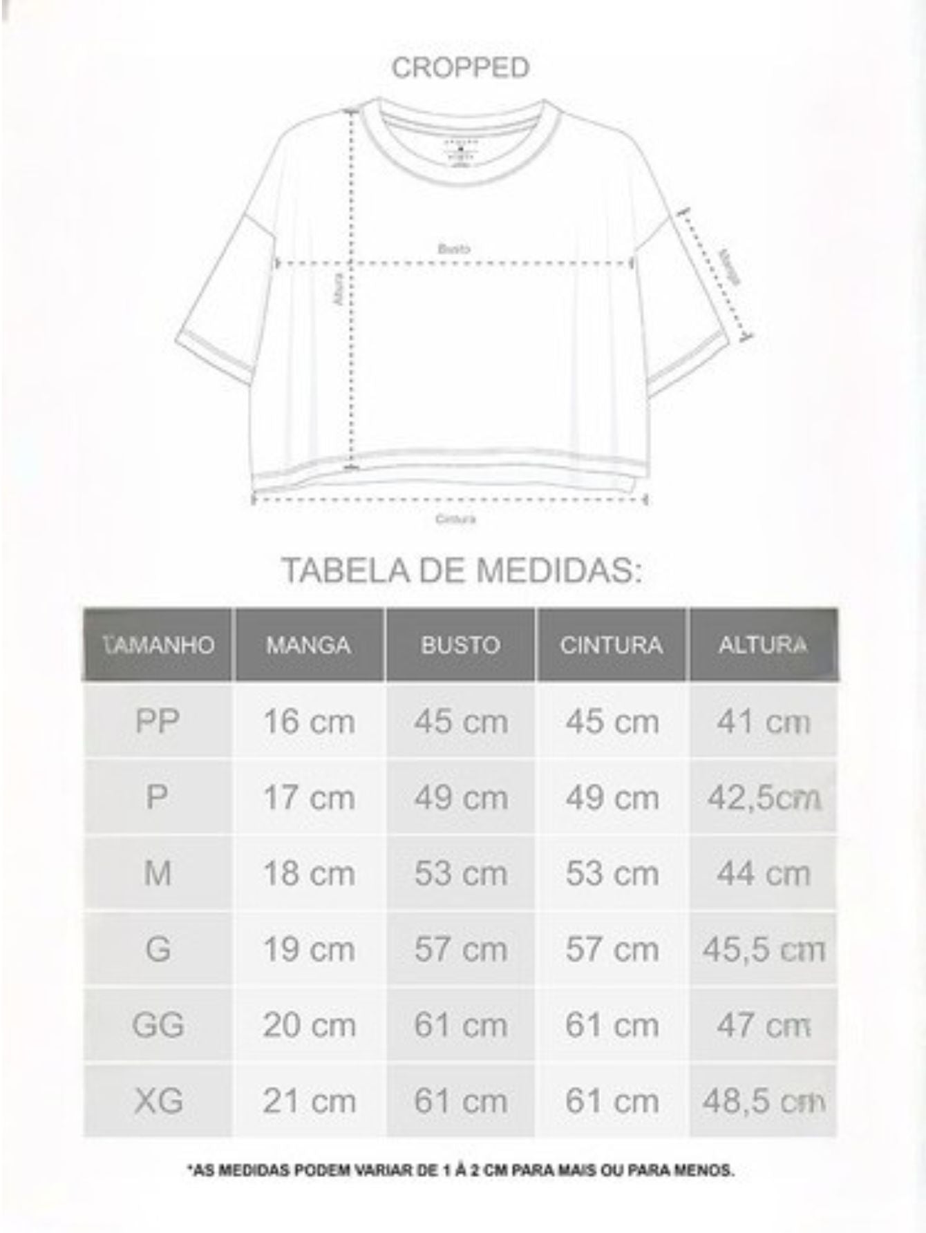 Camiseta Aveloz Feminina Cropped Preta