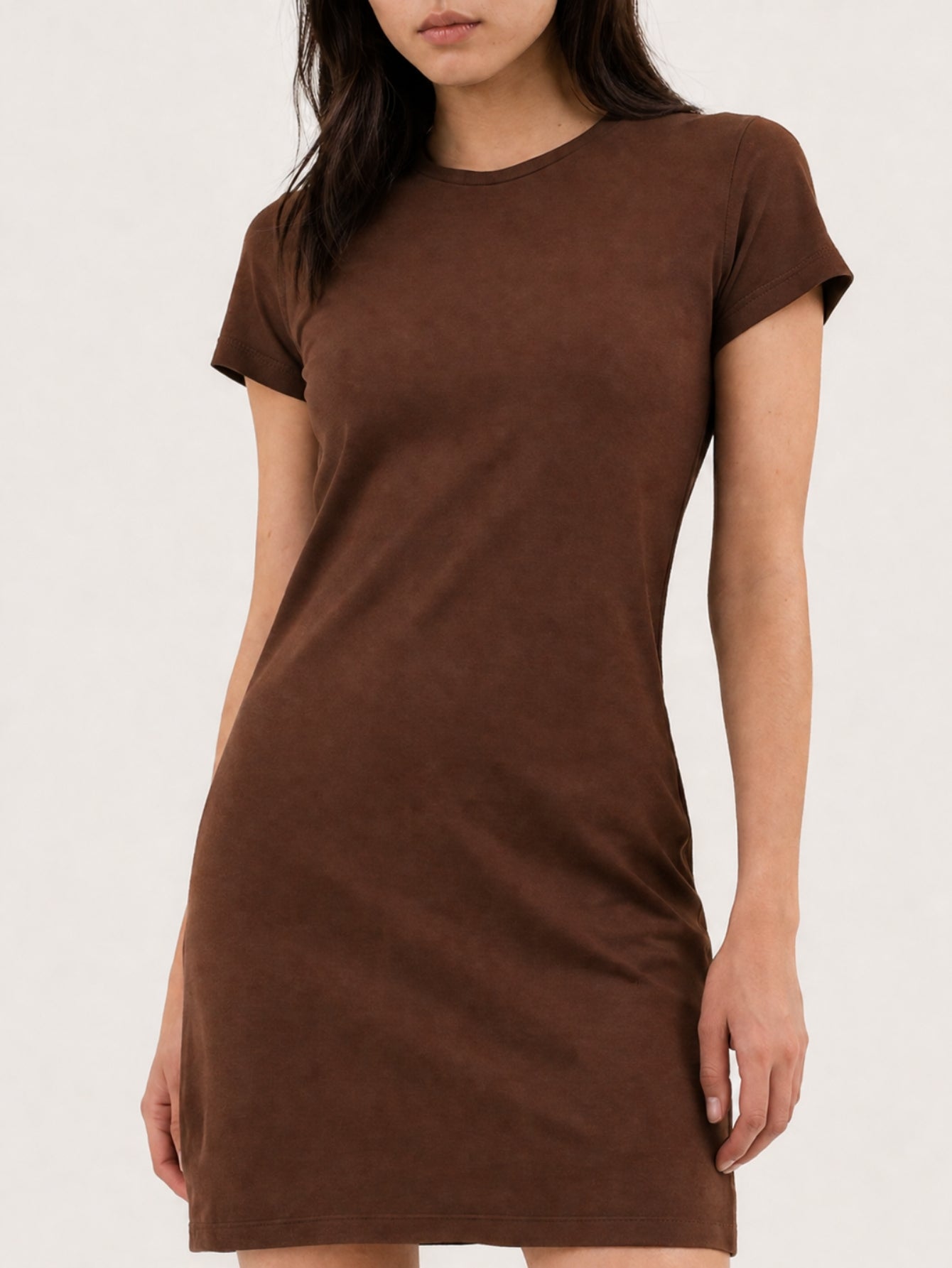 Vestido T-shirt Camisetão Aveloz Marrom
