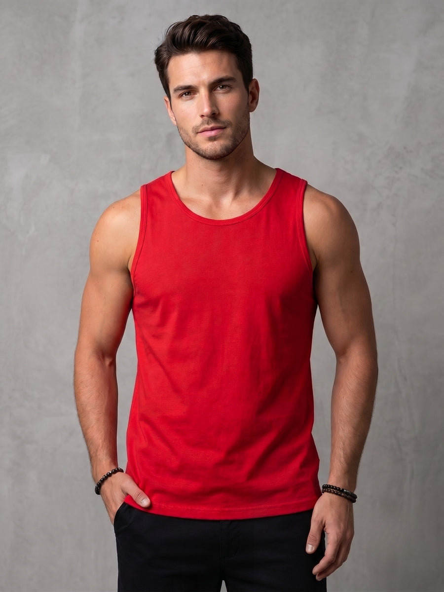 Camiseta Aveloz Regata Masculina Vermelha