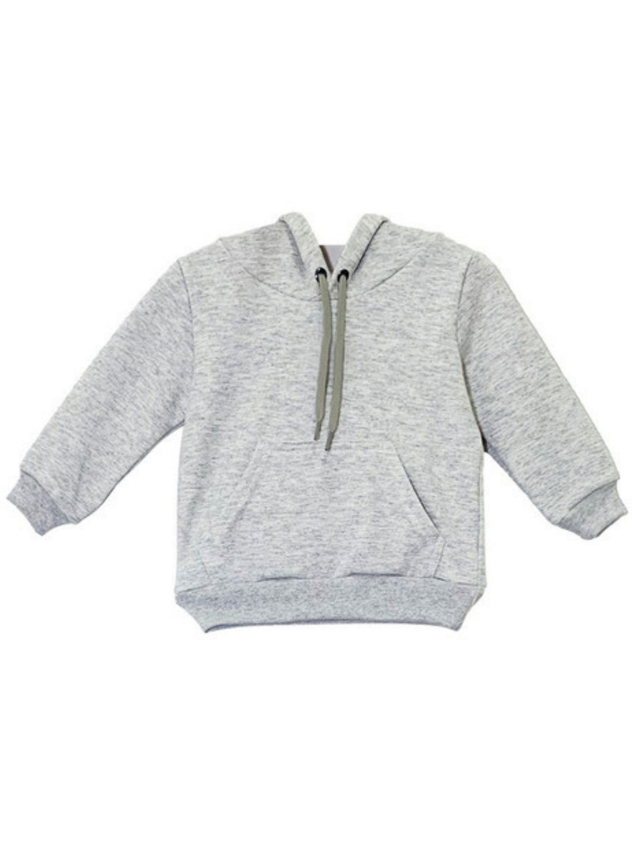 Moletom Aveloz Infantil Canguru Básico Cinza