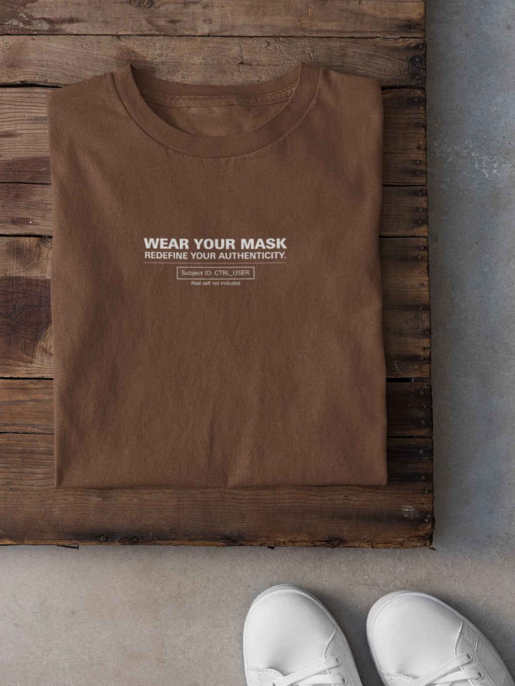 Camiseta Aveloz Masculino Authenticity Confortável 100% Algodão Marrom