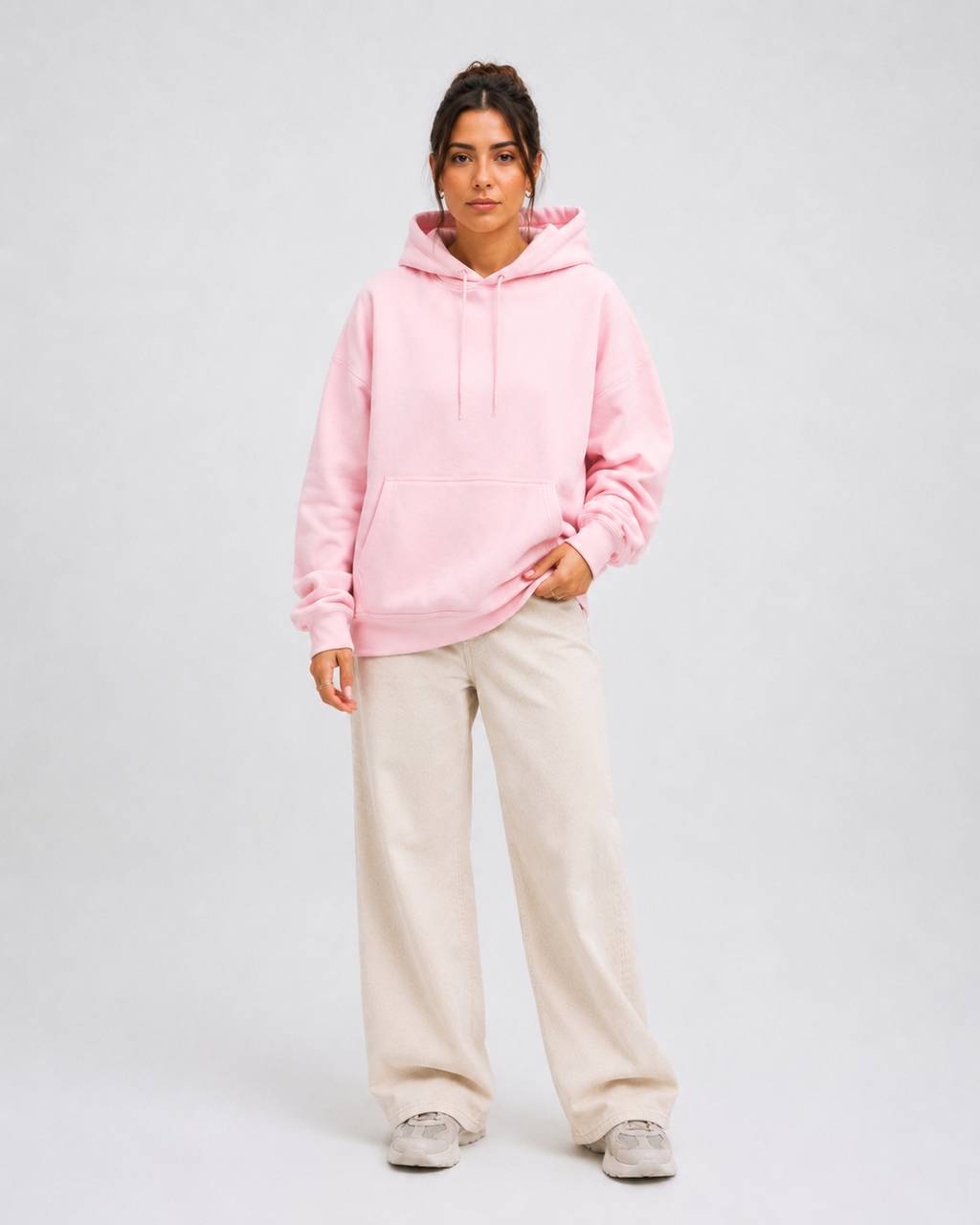 Moletom Feminino Aveloz Canguru Básico Rosa
