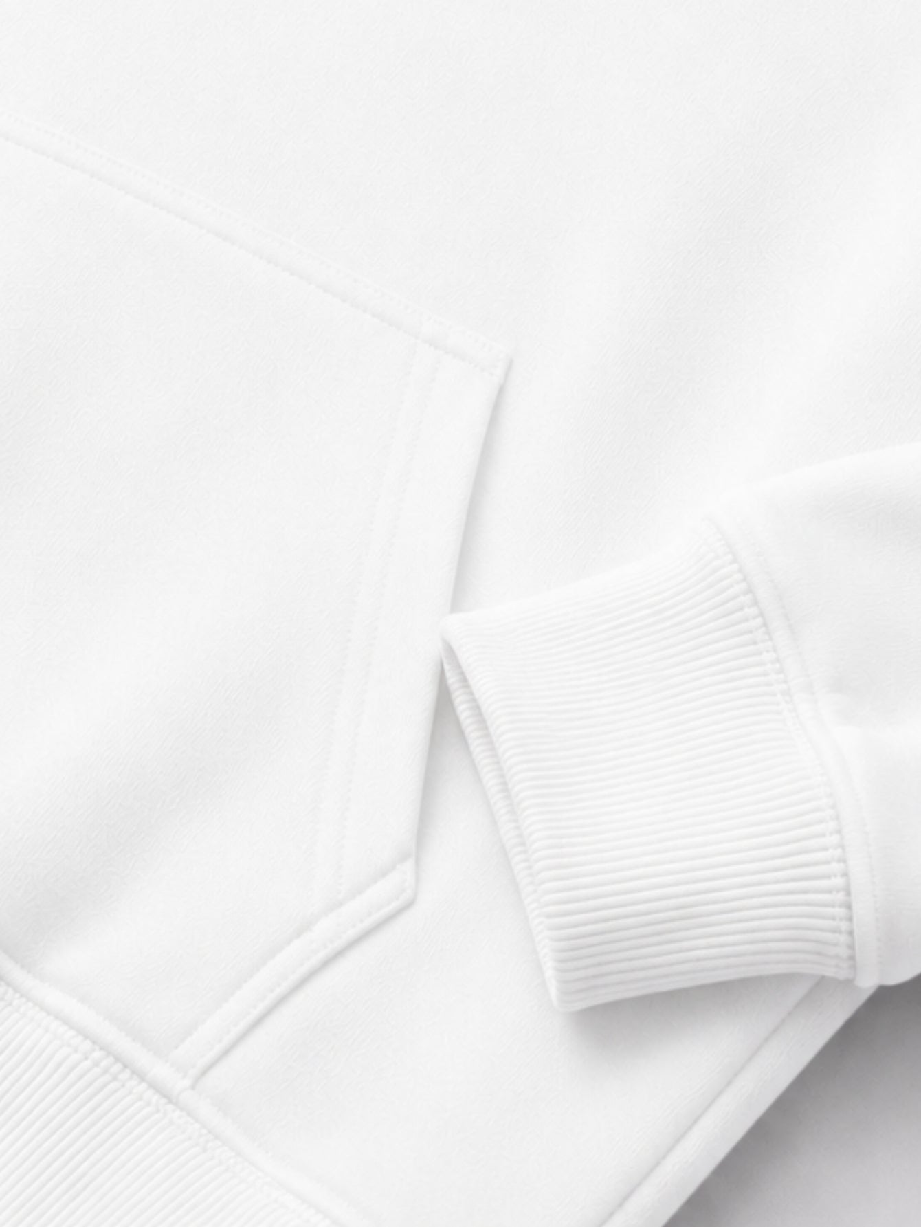 Moletom Feminino Canguru Estampa Brasil Torcedor Branco