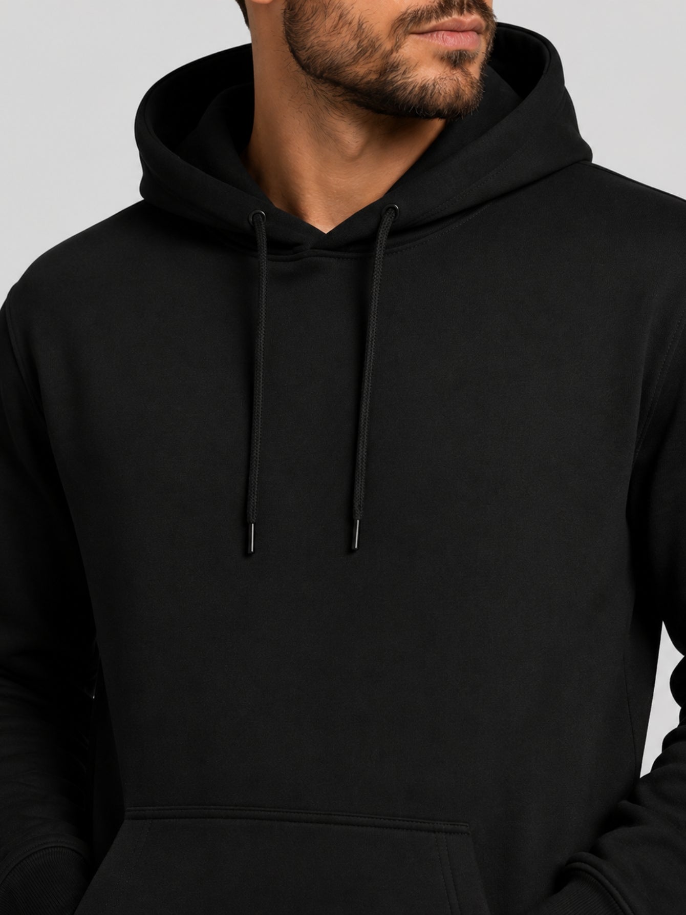 Moletom Masculino Aveloz Canguru Básico Preto
