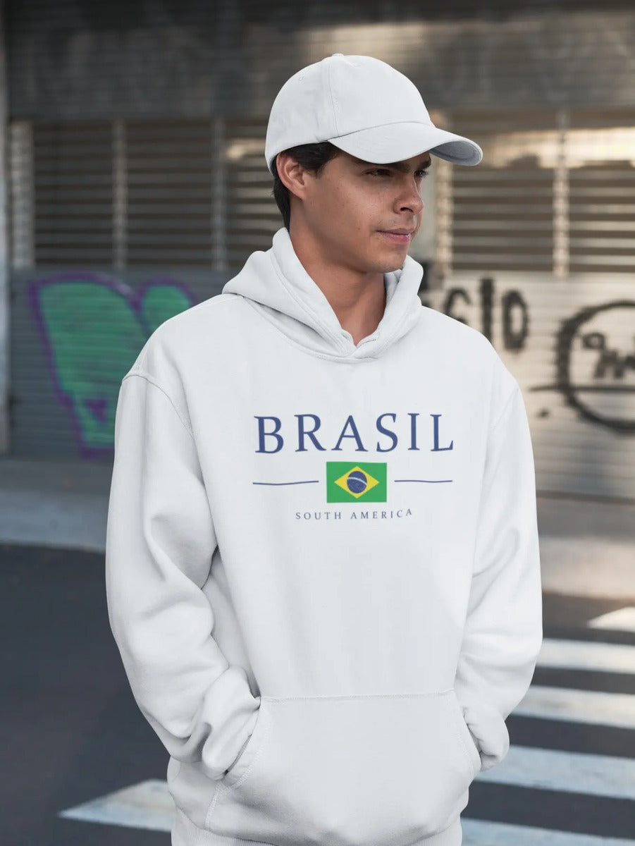 Moletom Canguru Estampado Brasil South América Copa