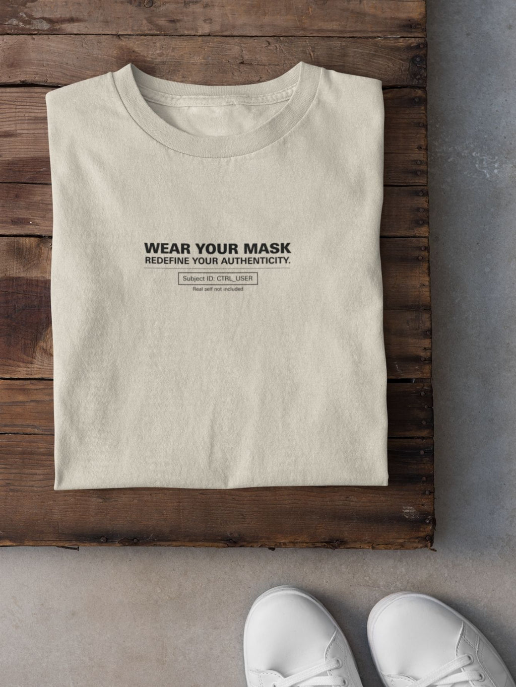 Camiseta Aveloz Feminina Authenticity Confortável 100% Algodão Off white