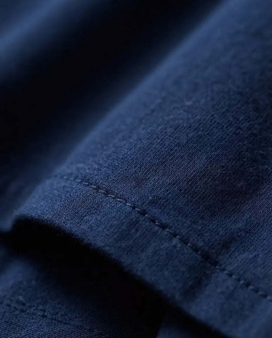 Vestido Longo Feminino Regata Babado Assimétrico Algodão Azul-marinho