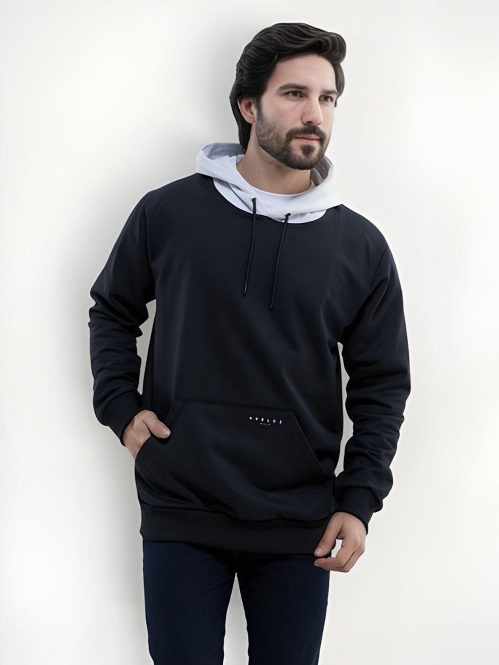 Moletom Aveloz Jet Preto E Mescla Off