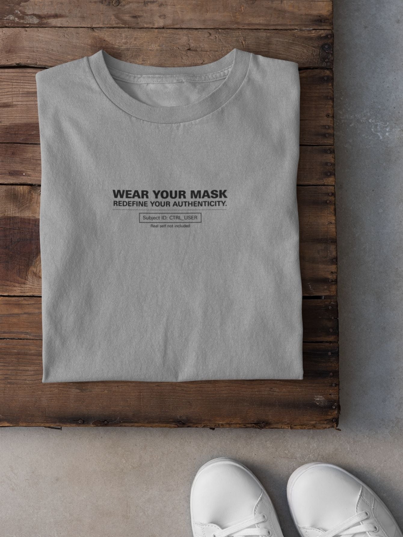 Camiseta Aveloz Feminina Authenticity Confortável 100% Algodão Cinza