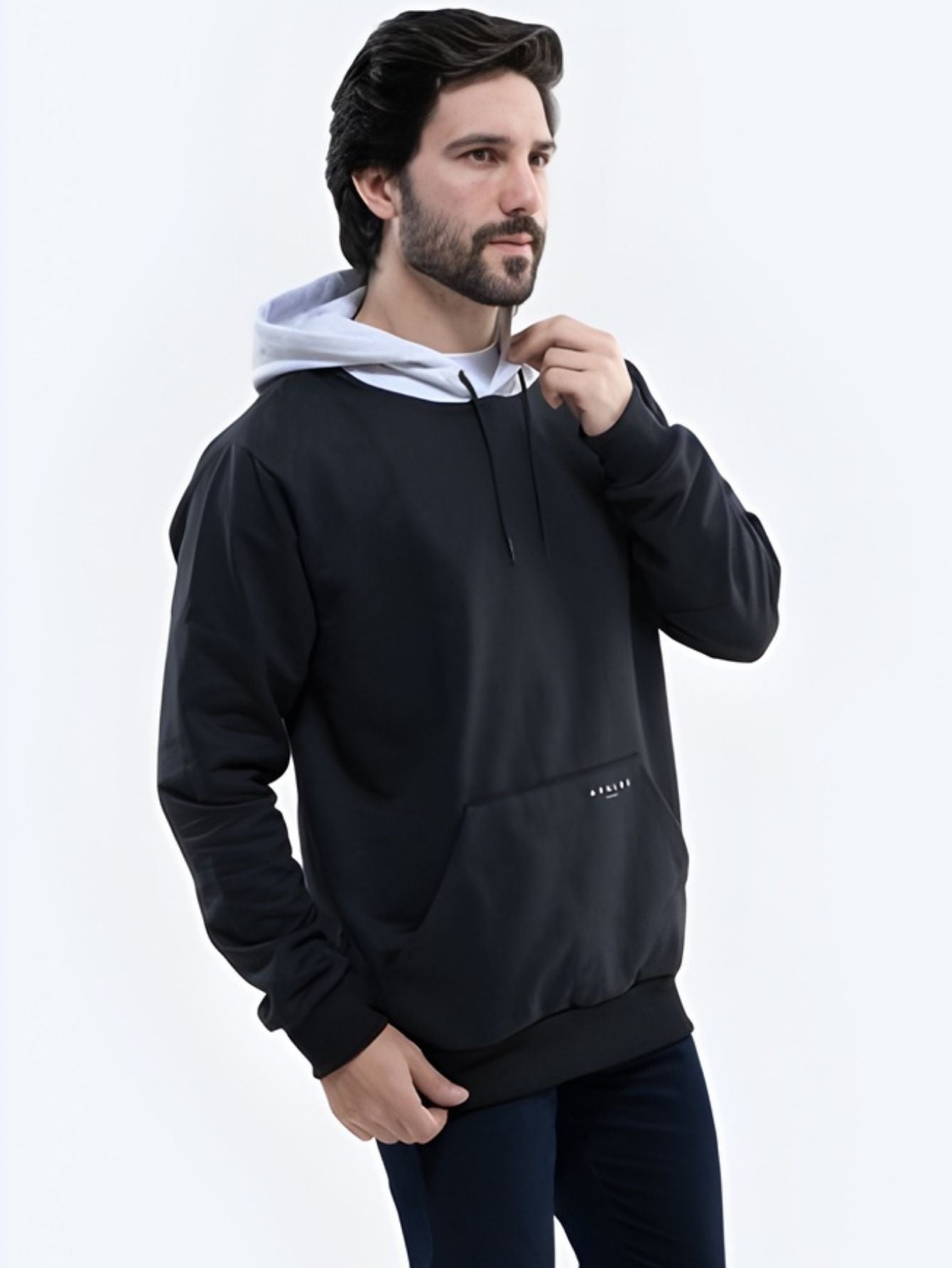 Moletom Aveloz Jet Preto E Mescla Off
