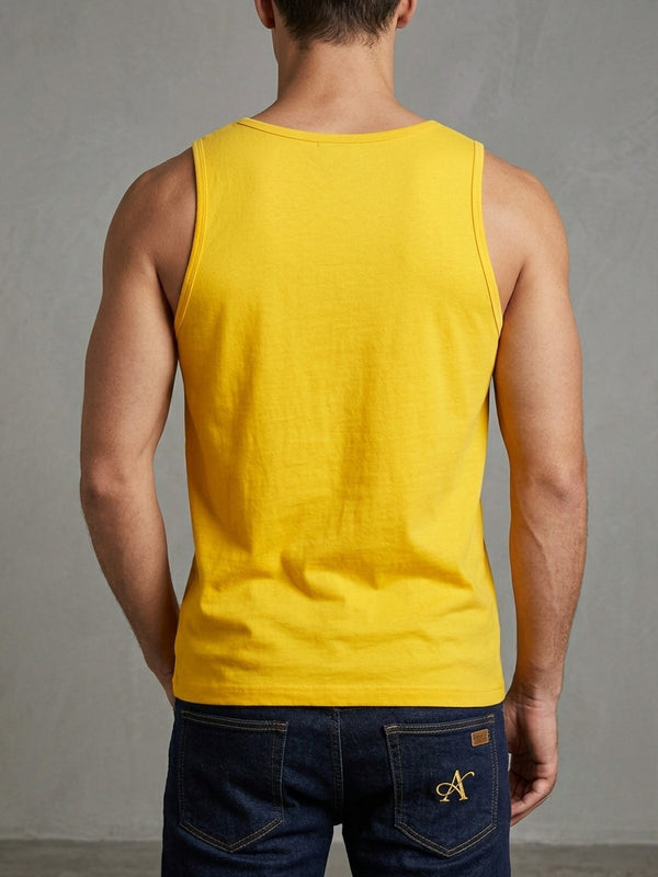 Camiseta Aveloz Regata Masculina Amarelo