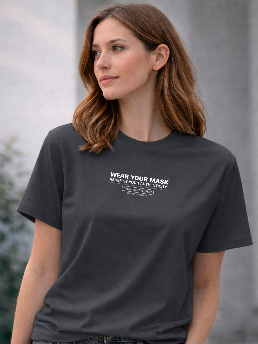 Camiseta Aveloz Feminina Authenticity Confortável 100% Algodão Cinza escuro