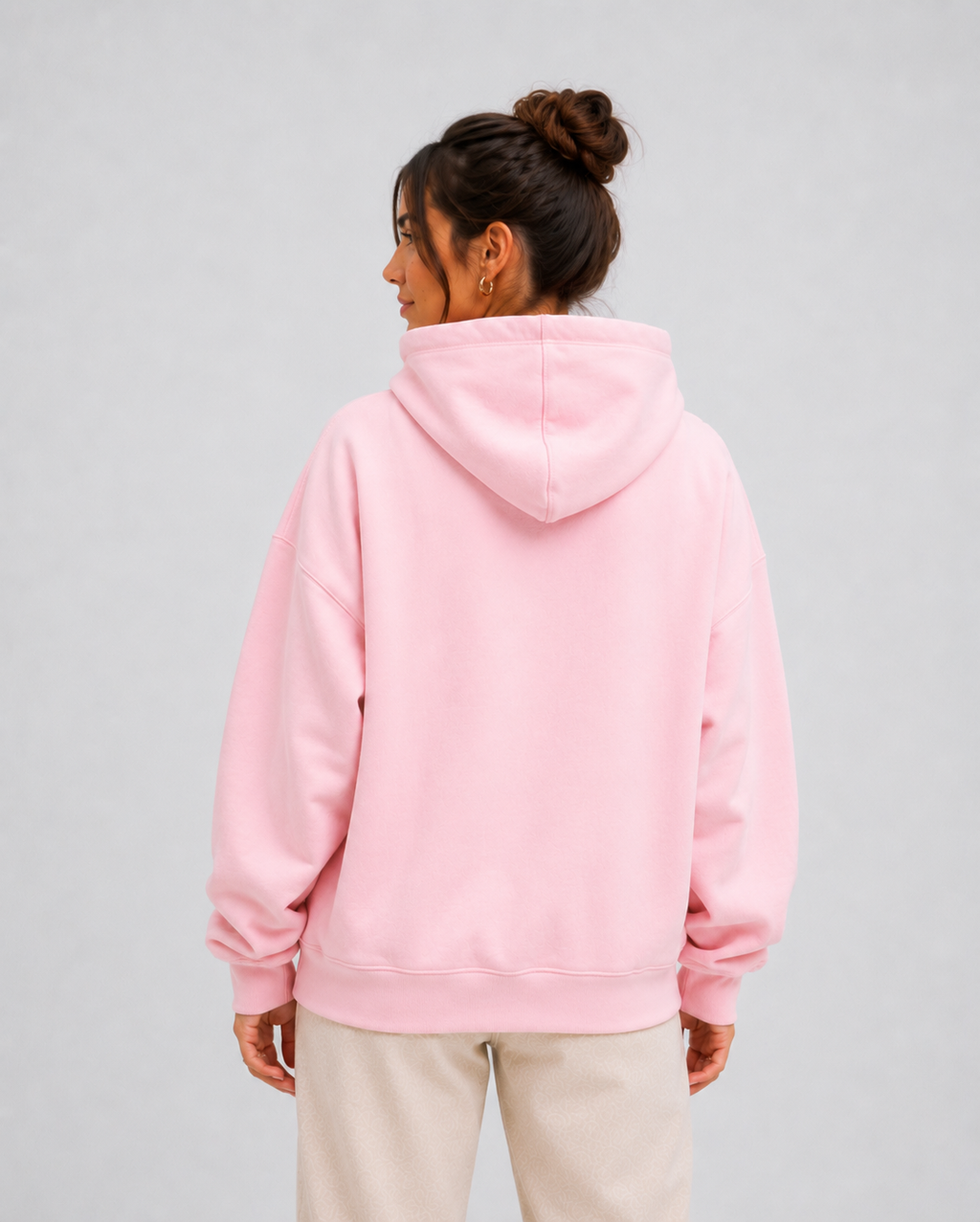 Moletom Feminino Aveloz Canguru Básico Rosa