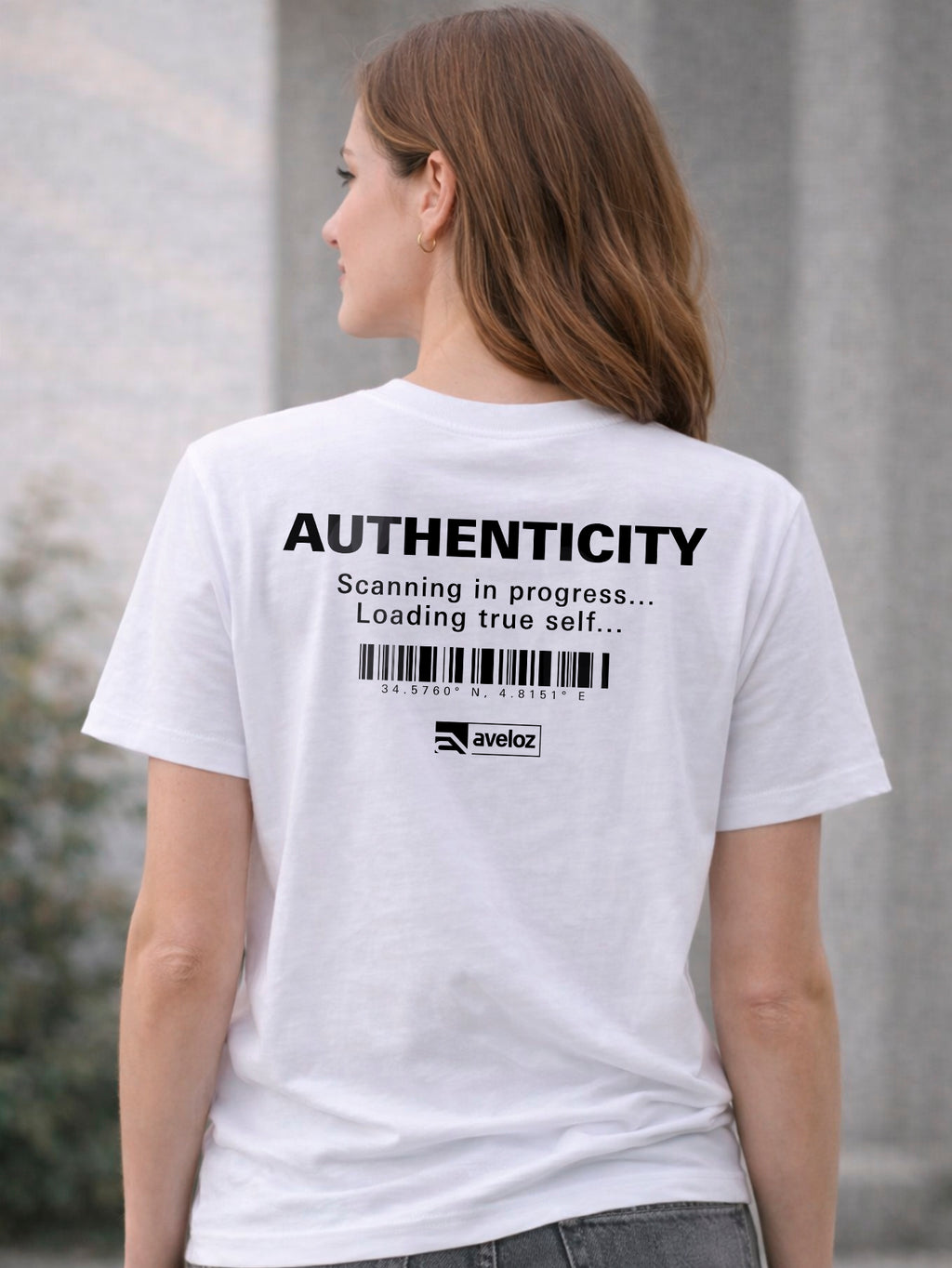 Camiseta Aveloz Feminina Authenticity Confortável 100% Algodão Branco