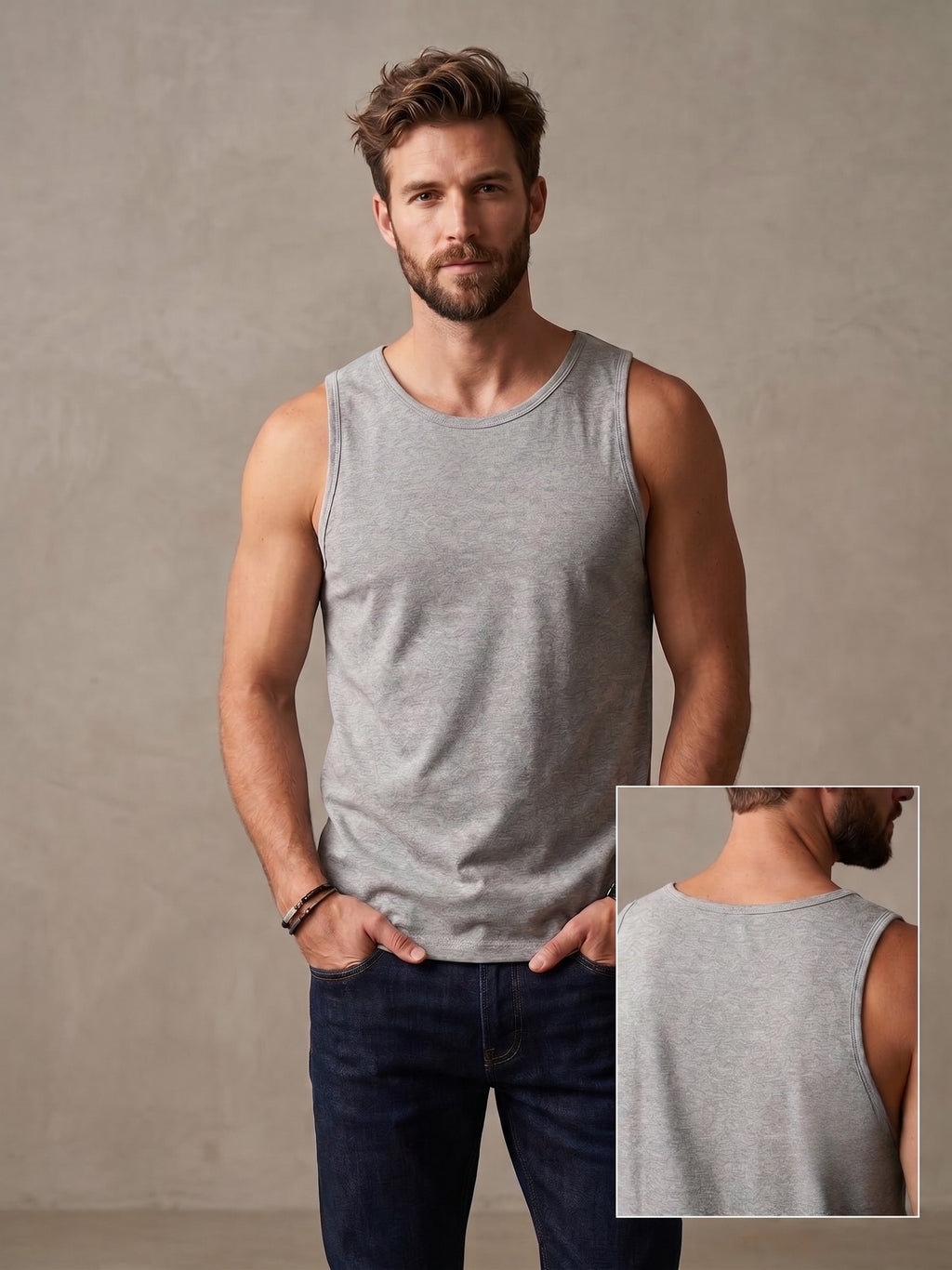Camiseta Aveloz Regata Masculina Cinza