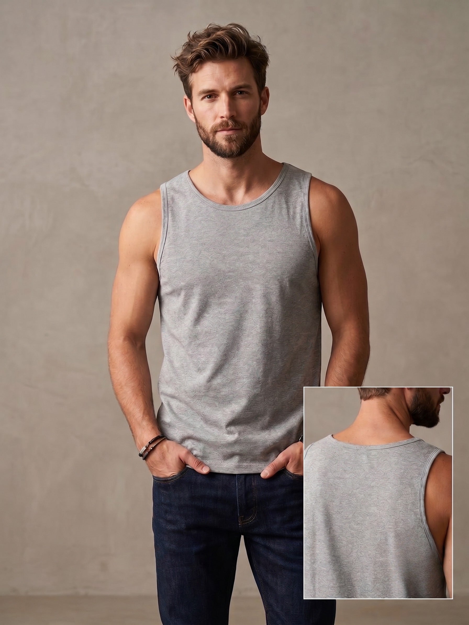 Camiseta Aveloz Regata Masculina Cinza