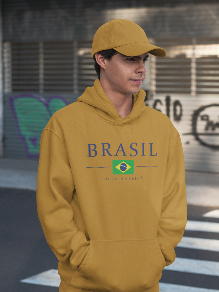 Moletom Canguru Estampado Brasil South América Copa