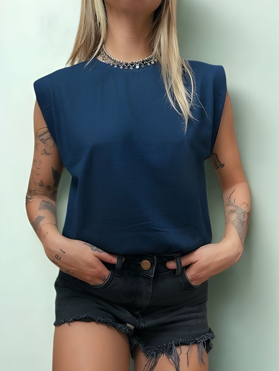 Camiseta Aveloz Feminina Muscle Tee Marinho