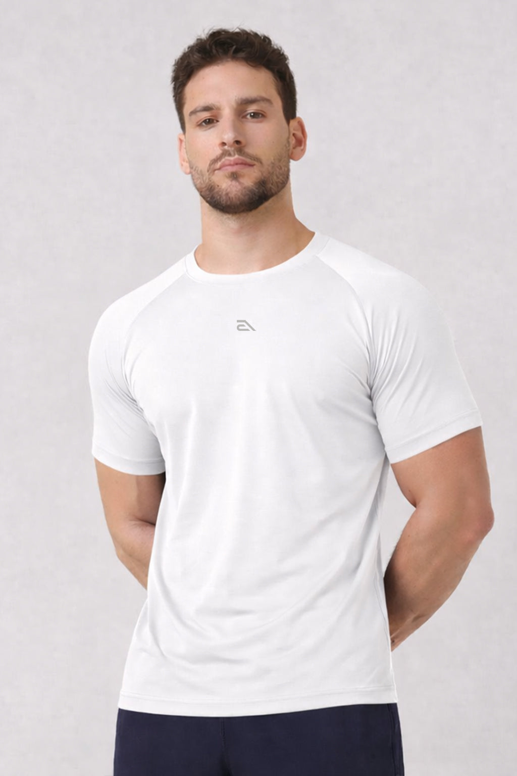 Camiseta Masculina Raglan Dry Proteção Solar UV Estampa Aveloz Corrida Academia Ciclismo Esporte Branco