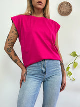 Regata Feminina Aveloz Ombro Caído- Rosa Pink