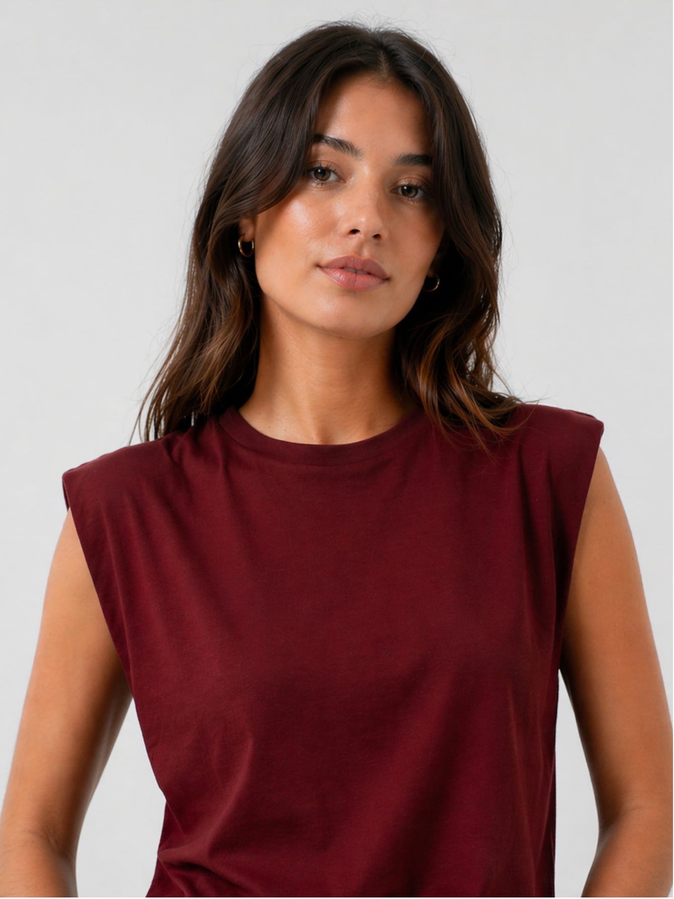 Camiseta Aveloz Feminina Muscle Tee Bordô